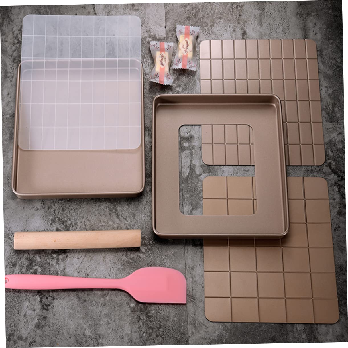 Ciieeo Crisserpfanne Für Mikrowelle Nougat-backutensilien-set Nougat-backform Aus Metall Gebäckherstellungsutensilien Diy-nougatform Backutensilien Für Küche Werkzeuge Zur
