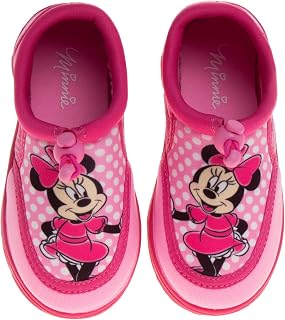 Disney 미니 마우스 워터 슈즈 - 아동용 수영장 아쿠아 양말 - 샌들 프린세스 번지 방수 해변 슬라이드 스포츠 캐릭터 여름 슬립온 빠른 건조 (유아/어린이)
