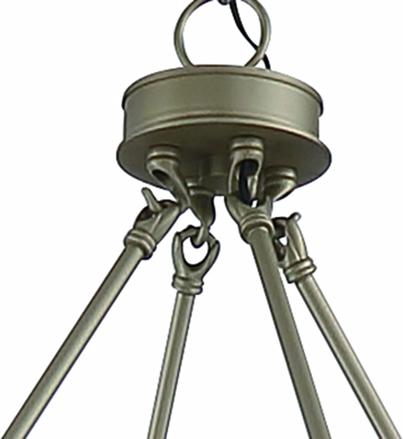 Vanity Art Farmhouse Vintage 16 Lights Wagon Wheel Chandelier Lighting | Modern Hanging Lights Candle Style Ceiling Light Fixtures for Living Room Dining Room (Driftwood/Brass Dust) 10586WO-BD