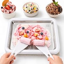 Rolled Ice Cream Maker, Premium Food Grade 316 Stainless Steel
