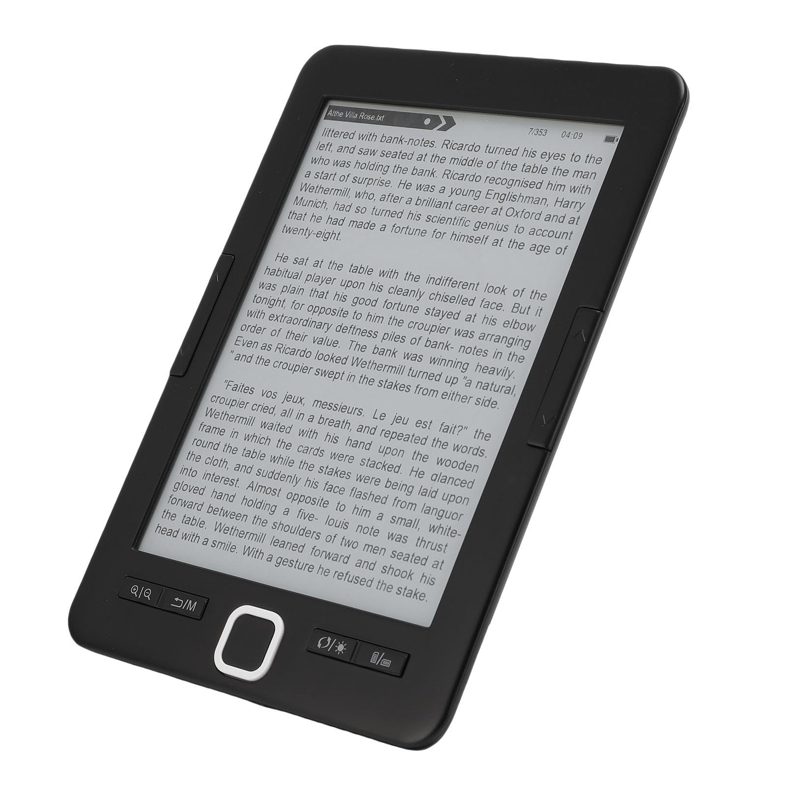 Generic Il Lettore di Ebook Portatile da 6 Pollici Supporta più Formati con luminosità Regolabile per Viaggi e Tempo Libero Capacità di 8 GB