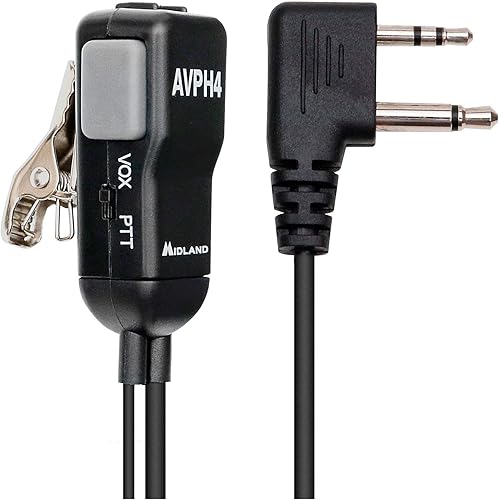 Miniatura 2 de Midland AVPH4 Auriculares con clip de oreja GMRS Radios (paquete de 4)