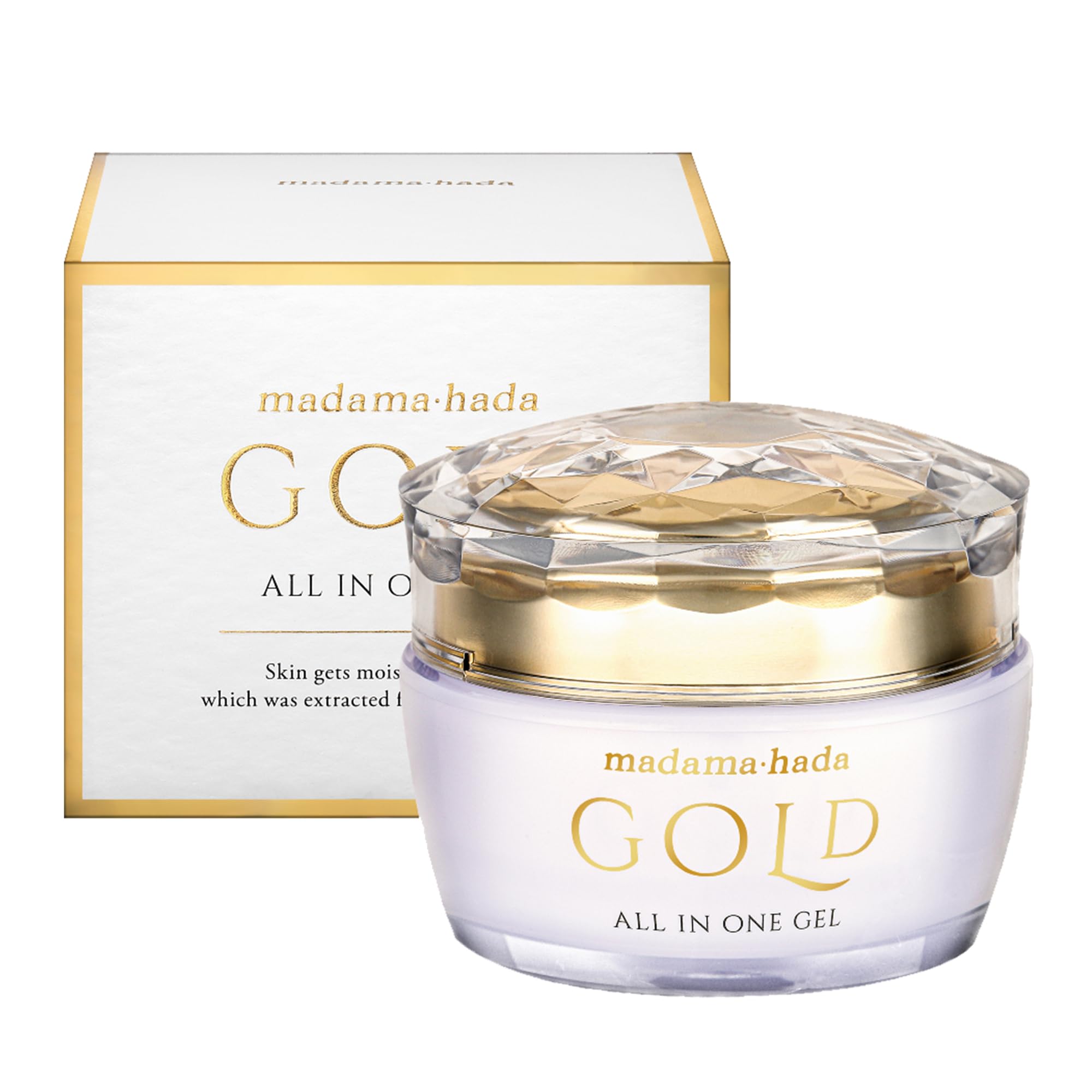 Amazon.co.jp: 真珠肌 GOLDオールインワンジェル 50g 金箔 フラーレン