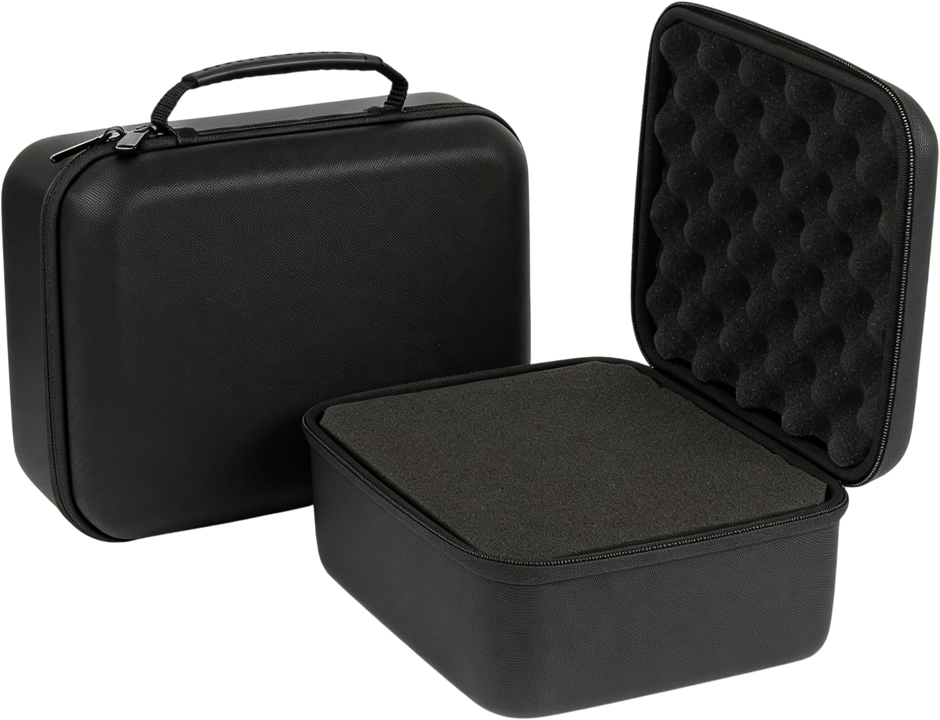 Hard Case With Customizable Protective Foam - Interior: 9.5" x 7.5" x 4.75" - Lightweight Hard Shell Camera Case with Zipper for GoPro, Camera, Electronics, Cosmetic, Makeup & More - EVA Protection