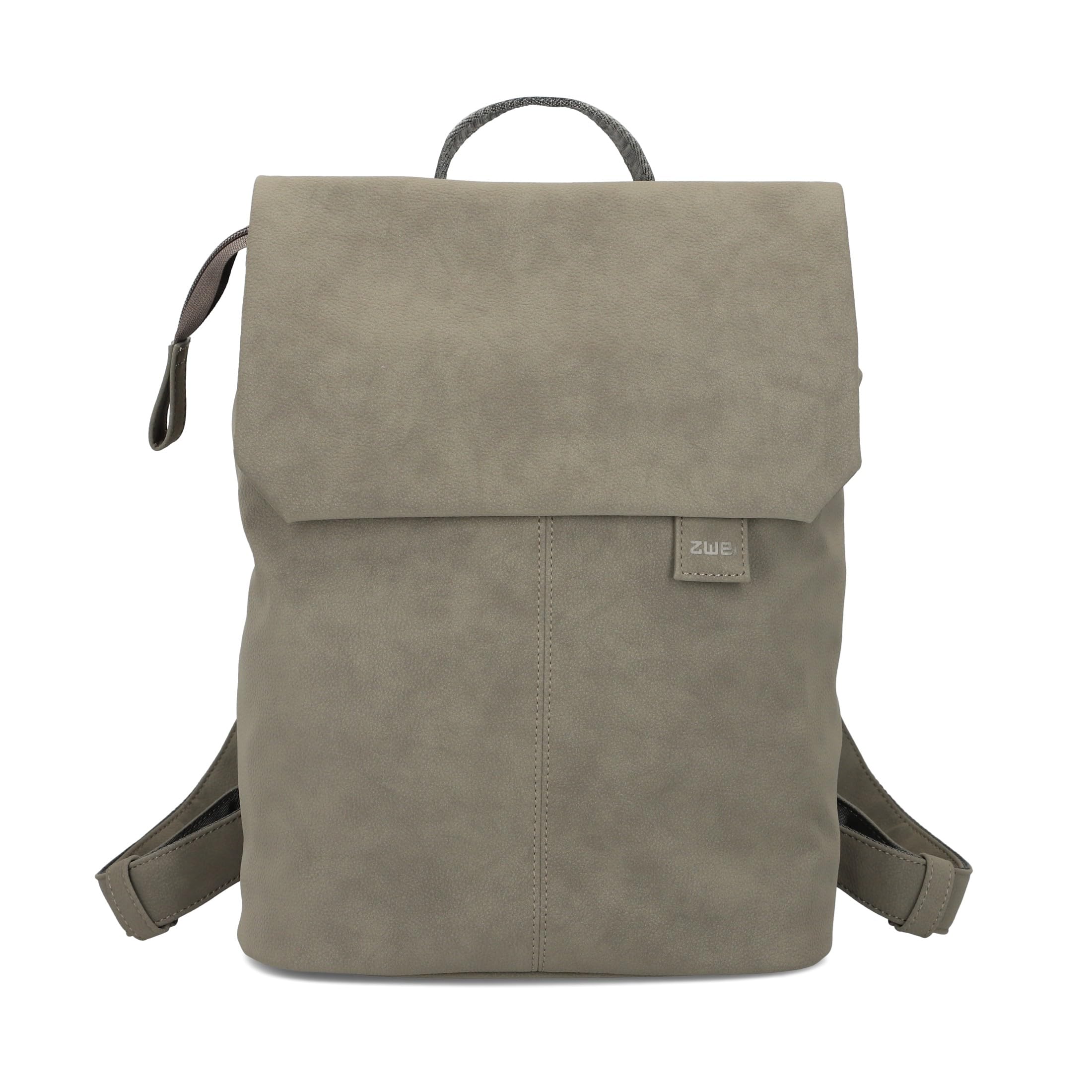 Zwei Damen City-Rucksack Mademoiselle.M MR13 Tagesrucksack 7 Liter, gepolstertes Laptopfach, Magnet-Verschlussklappe, Hauptfach mit Reißverschluss, Rückenpolsterung, klassisch-elegant