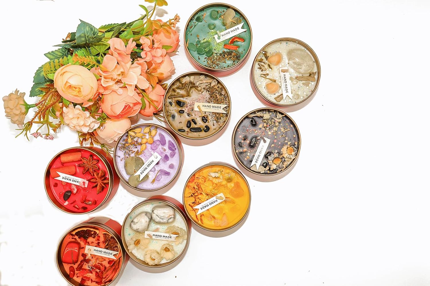 Tantra Candles, Crystal Candles, Chakra Candles, Healing Candles, Astrology Candles, Soy Candles, Botanical Candles, Essential Oil (Moon)