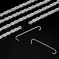 Vista 3 de 2 piezas de gancho de cadena de bicicleta de acero inoxidable herramienta de reparación de conexión para bicicleta de carretera de montaña MTB