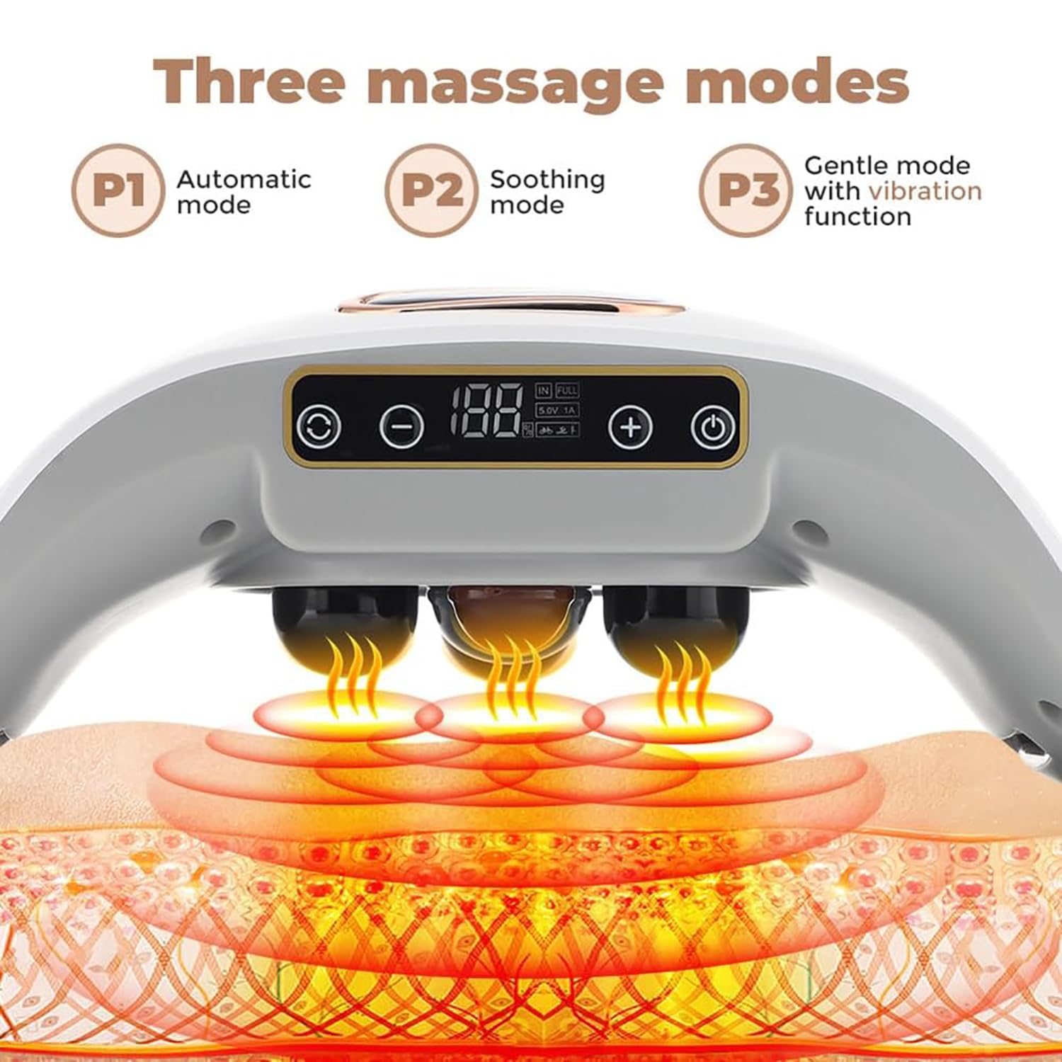 Ceinture Amincissante De Massage Électrique Sans Fil - 3 Modes 26 Vitesses - Rose