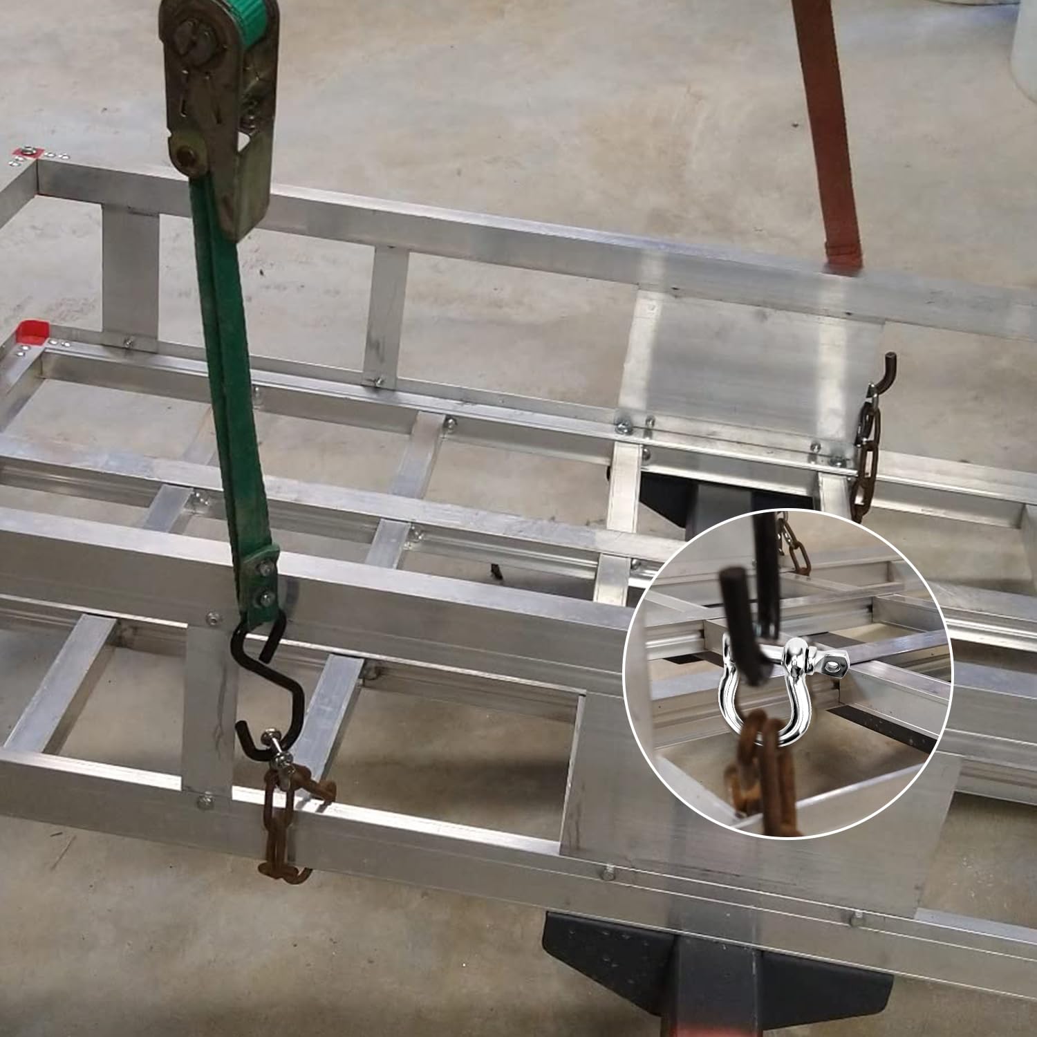 40 PCS 1/4 Inch D Ring Shackles, 304 Stainless Steel Anchor Shackle Lock, 6 mm Screw Pin Anchor Shackles for Towing, Trailer Chain Shackle for Industrial, Outdoor, Vehicle Recovery, M6 - Image 6