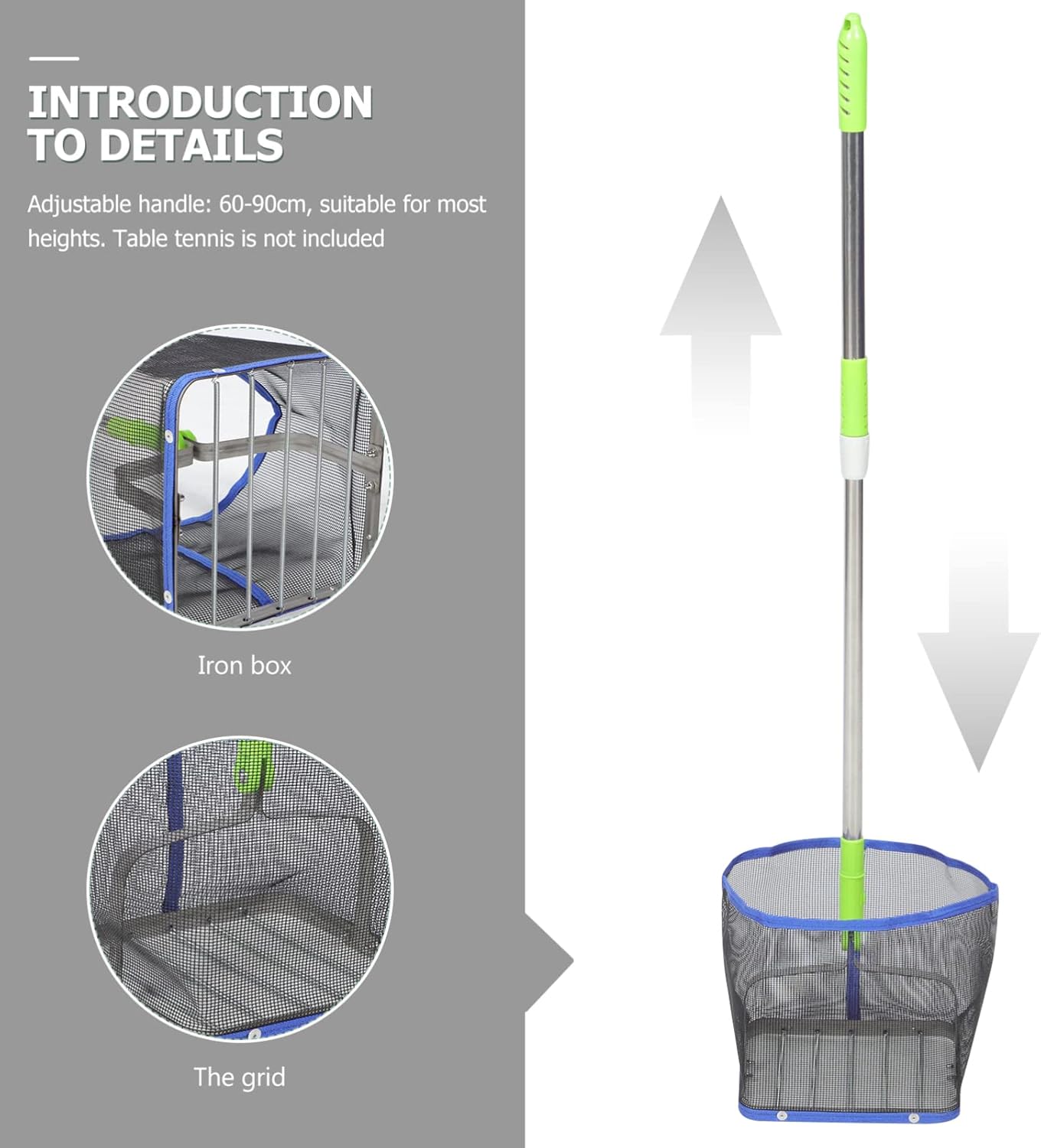 UPKOCH Telescopic Ball Picker Portable Table Tennis Ball Collector for Easy Pickup Lightweight Design Tool for All Skill Levels Break Resistant Construction