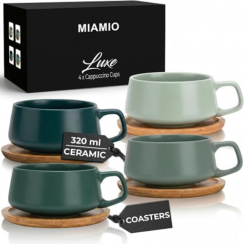 MIAMIO Wide Cappuccino Cup Set of 4