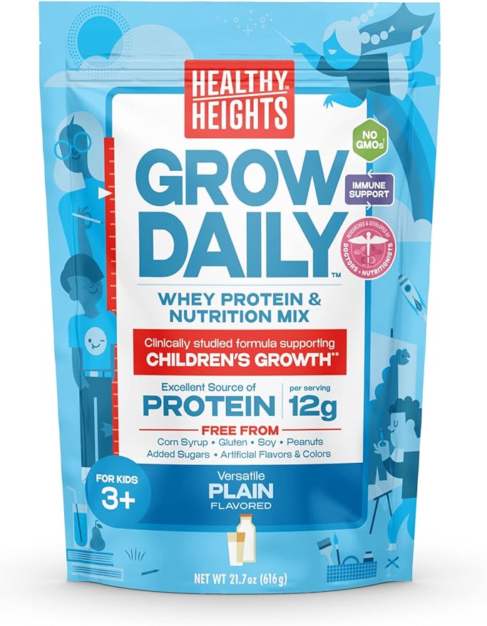 Healthy Height Kids Protein Powder (Plain) Developed by Pediatricians