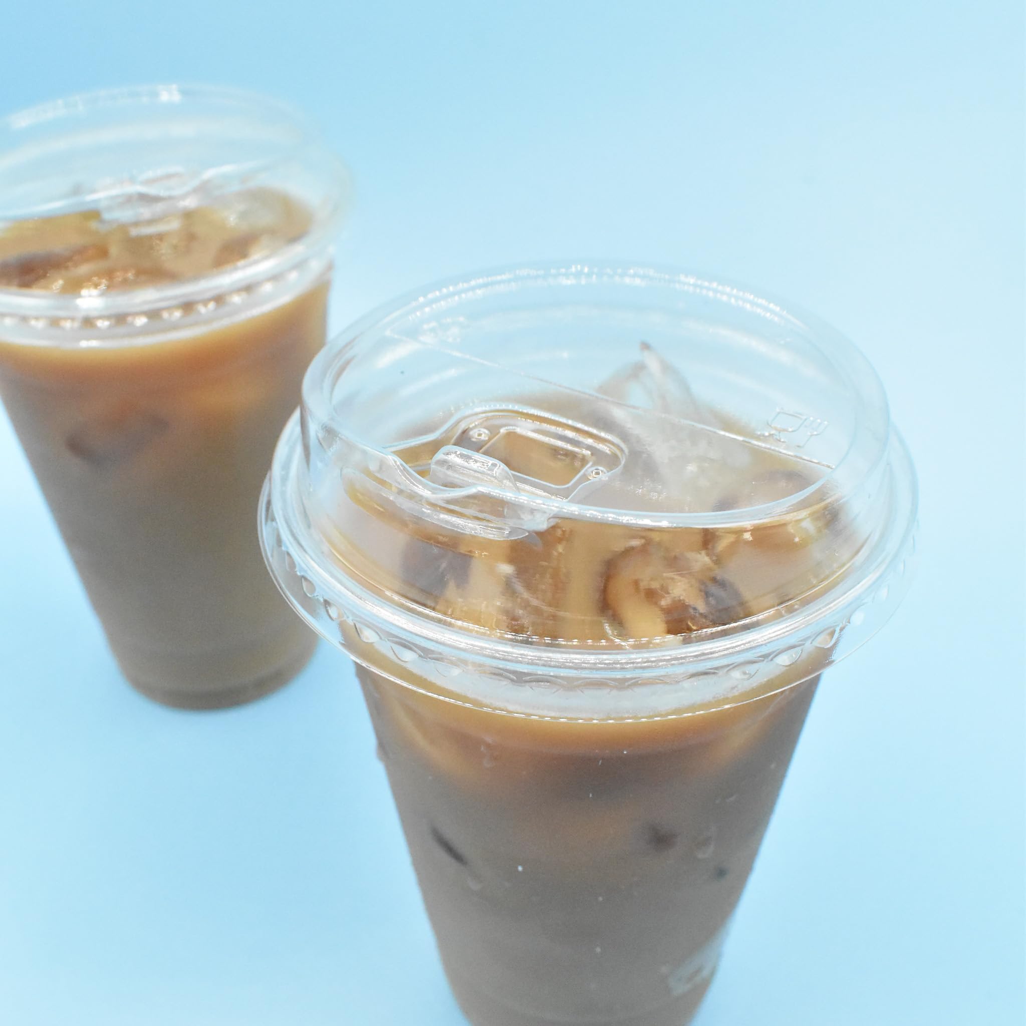 Paper Cup Company Clear Plastic Cup Sip Lids For 9Oz 12Oz 16Oz 20Oz Plastic Cups 95Mm Sip Lids (1000)