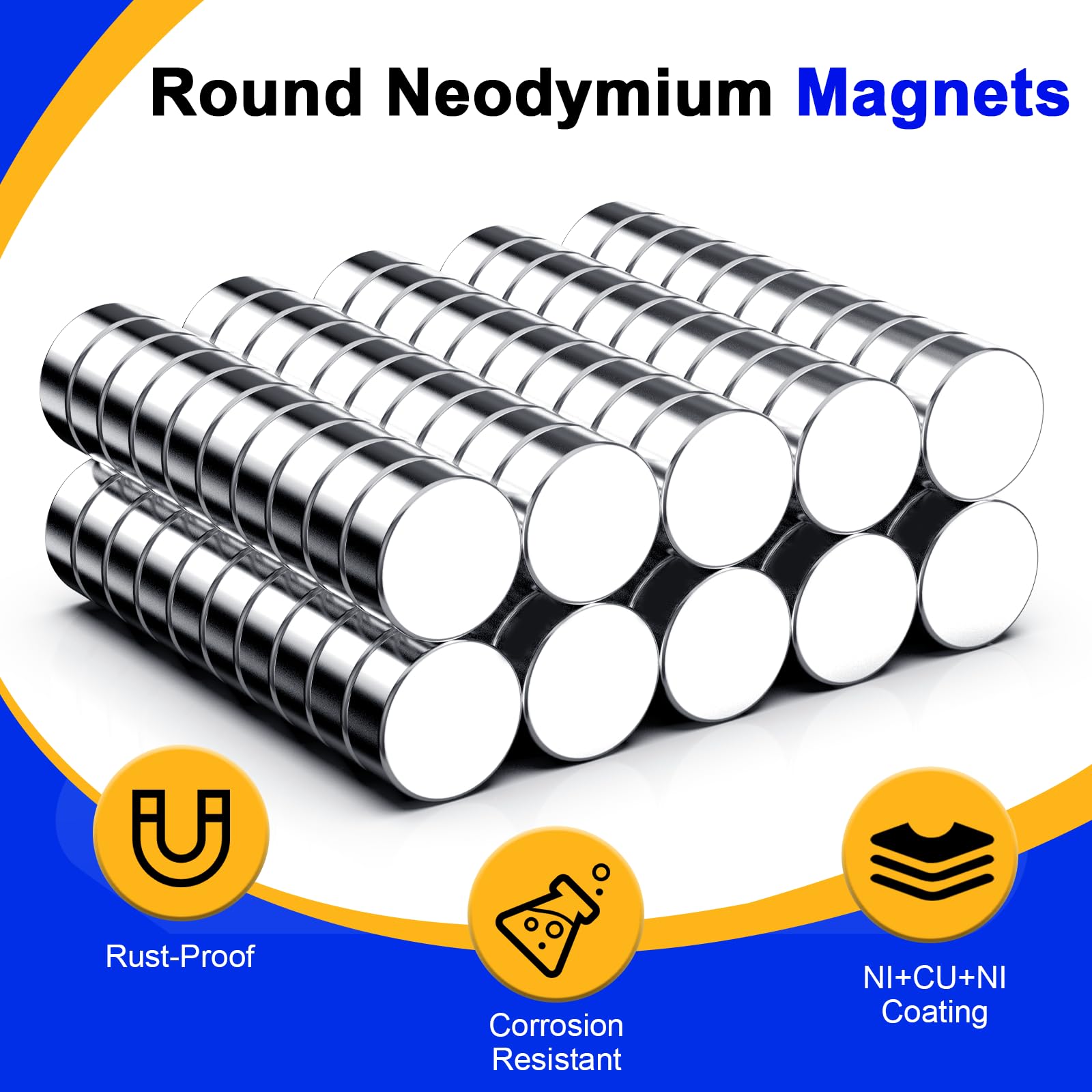 Round Magnets, 6x3mm Neodymium Magnet for Crafts, 150 Pack — Amazon image 4