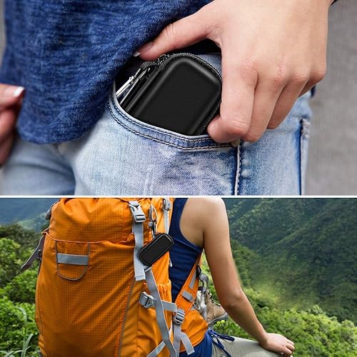 Miniatura 9 de Funda para monitor cardíaco compatible con AliveCor Kardia Mobile ECG/para KardiaMobile 6L para dispositivos Apple y Android, solo funda (negro)