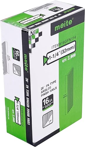 Vista 51 de meite Clavos de acabado en ángulo de calibre 16 de 2-1/2 pulgadas, clavos de acabado galvanizado de 20 grados para pistolas eléctricas o neumáticas