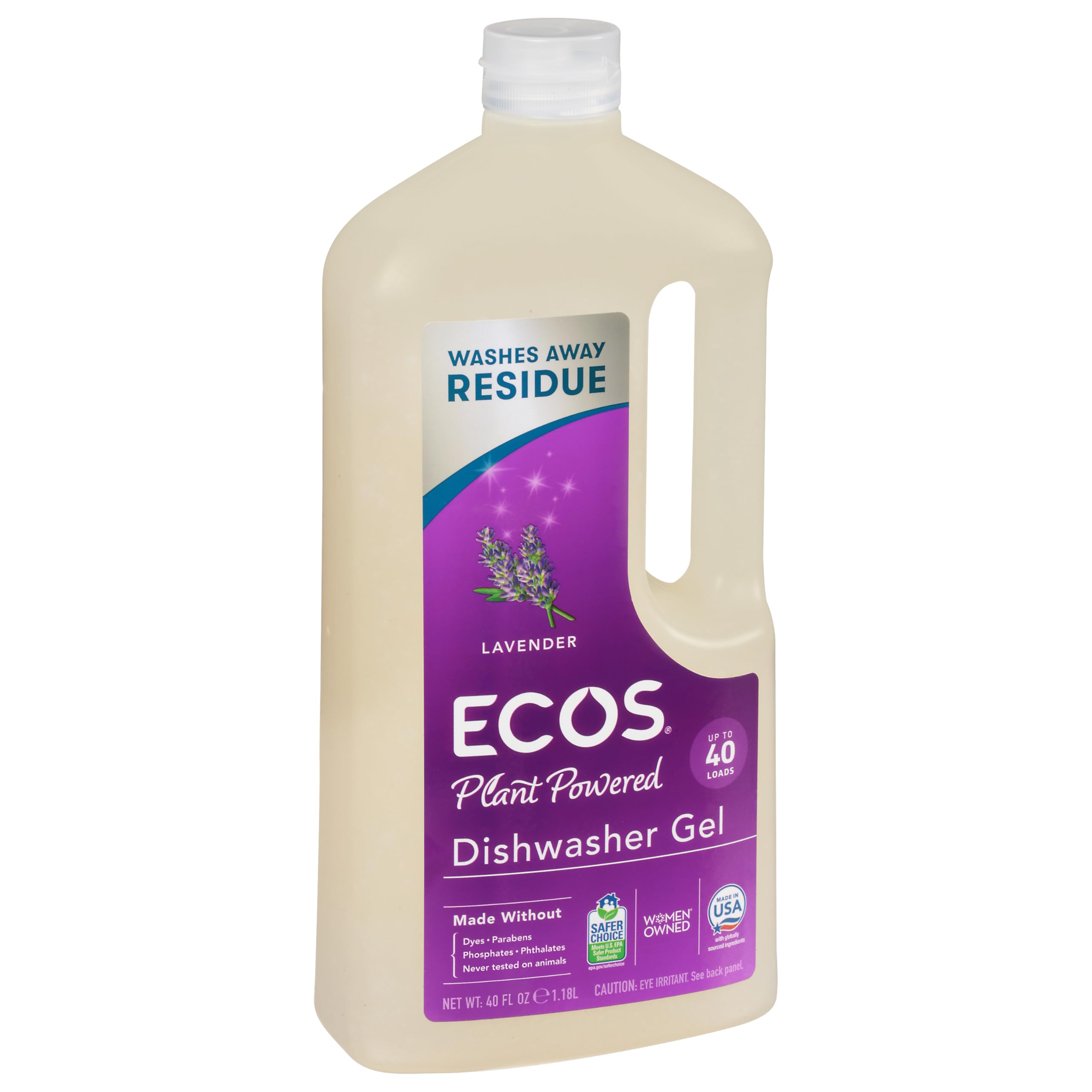 EARTH FRIENDLY PRODUCTS ECOS Wave Dishwasher Gel Lavender, 40 Ounce