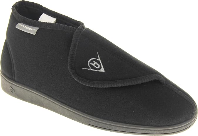 Dunlop Mens Adjustable Touch Fastening Orthopaedic Boot Slippers