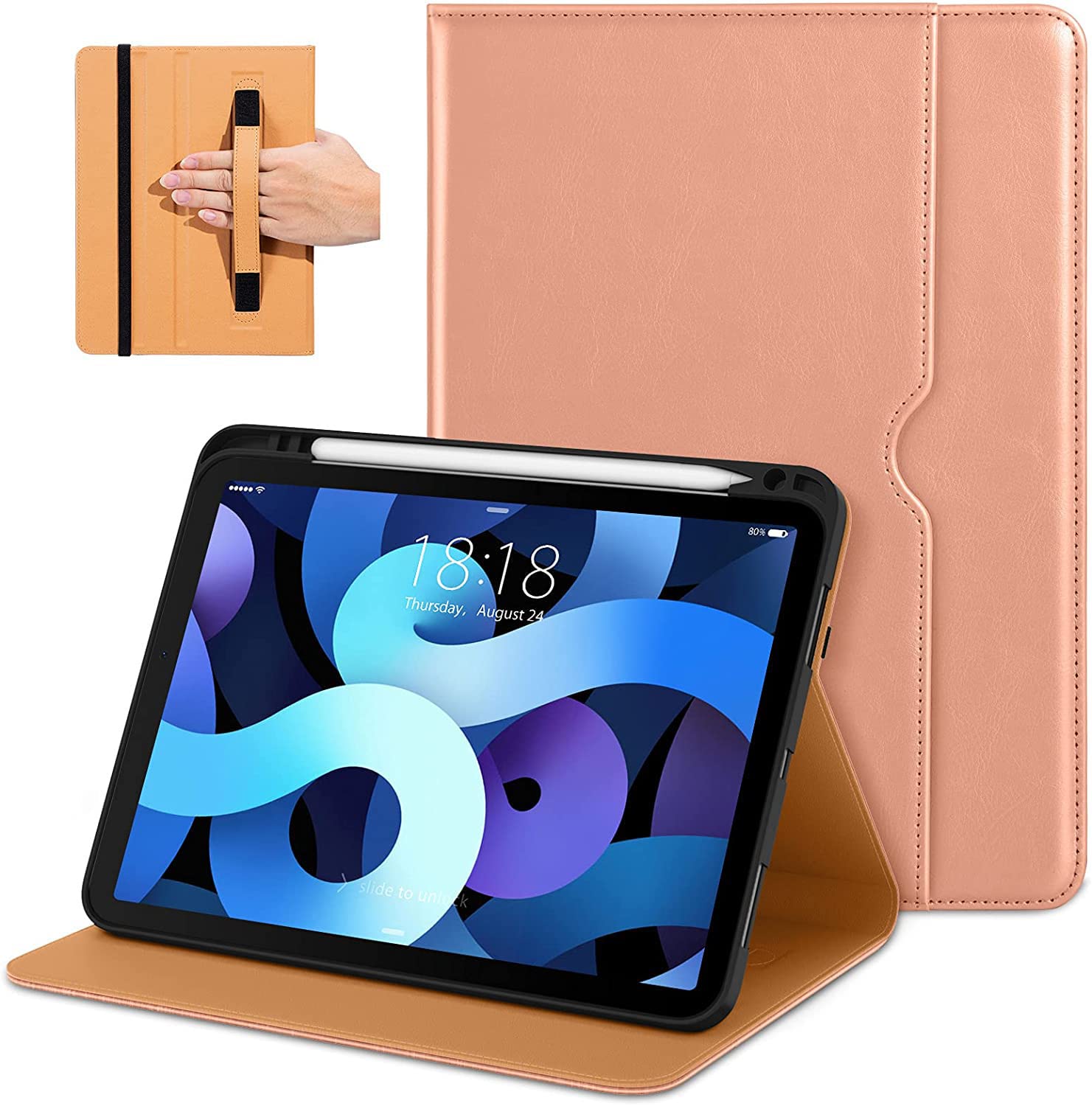 SwooK Case for iPad Air 5th/4th Generation 10.9 inch Case 2022/2020, Premium Leather Business Folio Stand Cover with Pencil Holder, Also fit iPad Pro 11 inch 2021/2020/2018 (B09TWBX1WX) Amazon Price History, Amazon Price Tracker
