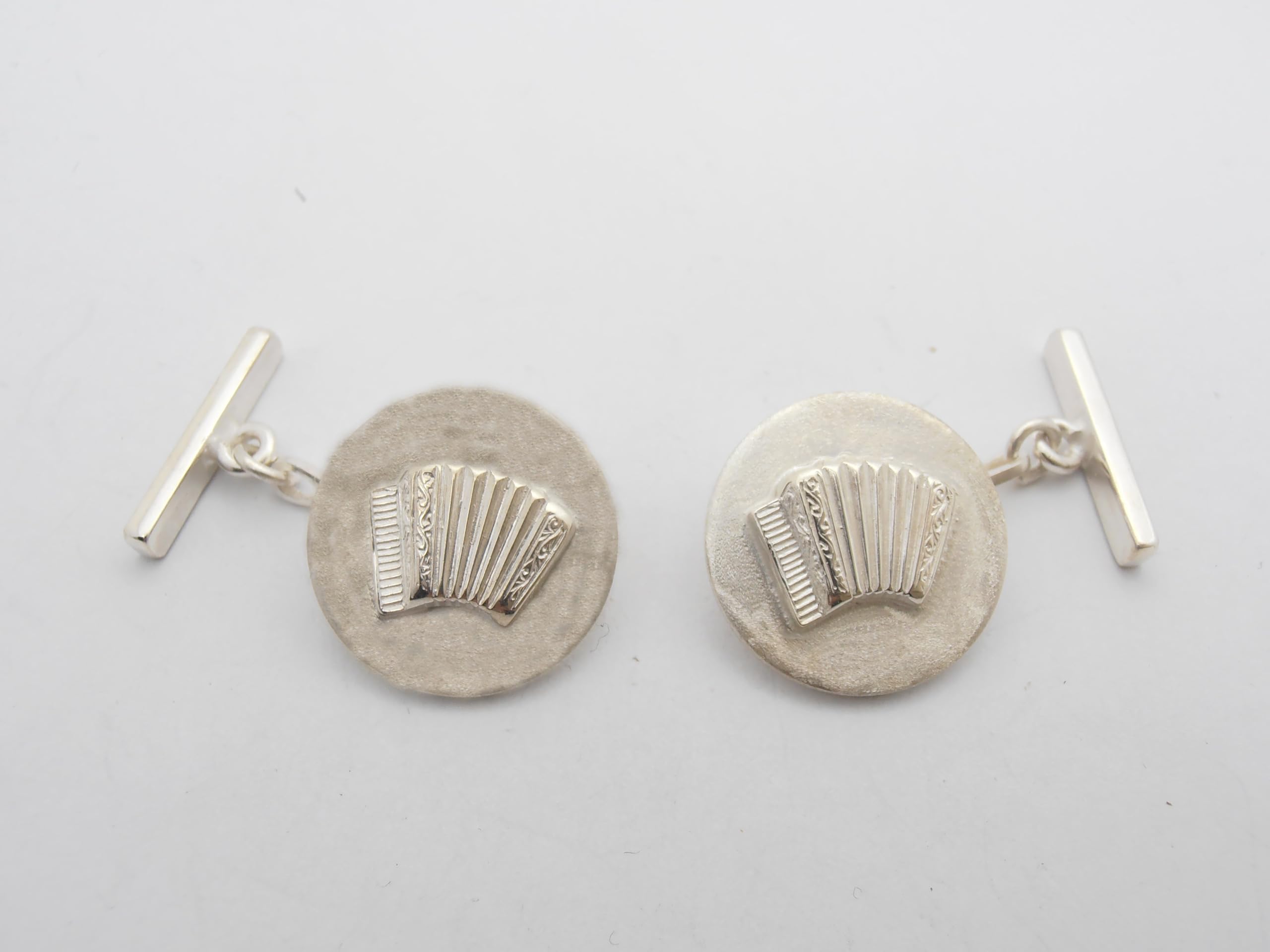Fisarmonica : Gemelli in Argento 925 - Strumento Musicale - Musicista - Musica
