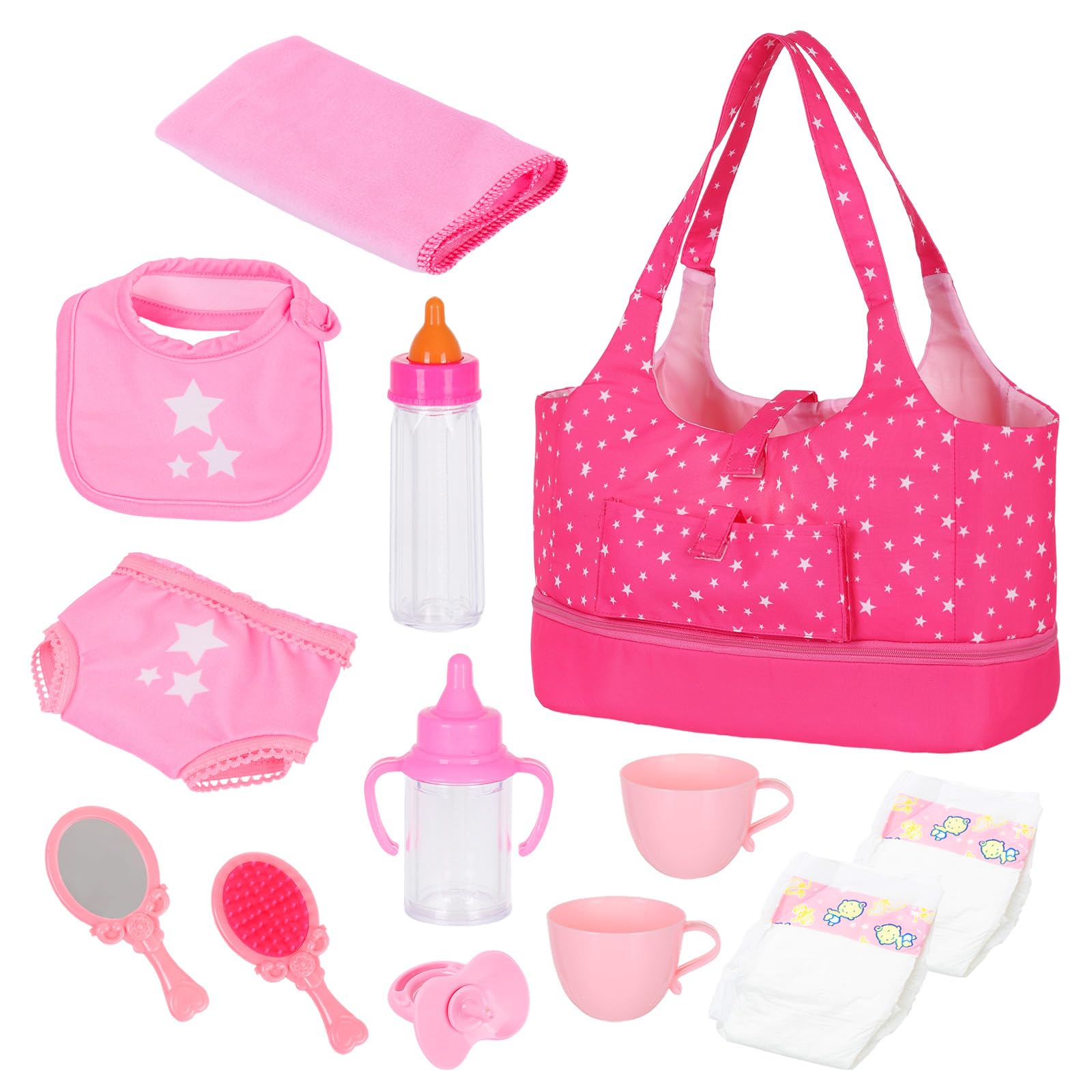ECORELF 13 Pcs Baby Doll Accessories Set