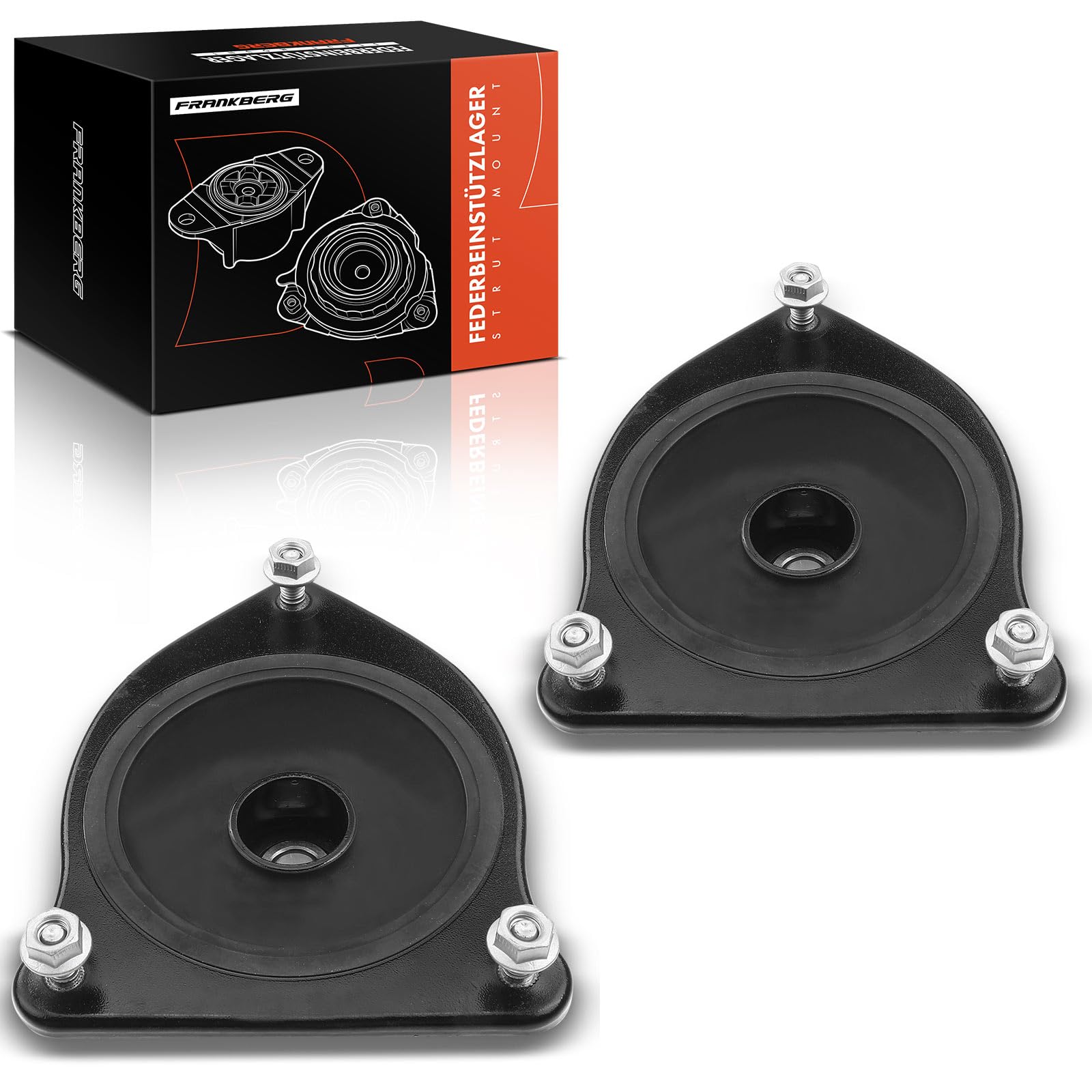 Frankberg 2x Federbeinstützlager Vorderachse Kompatibel mit M.i.n.i R50 R53 2002-2006 M.i.n.i Cabriolet R52 2004-2007 Replace# 31306764884