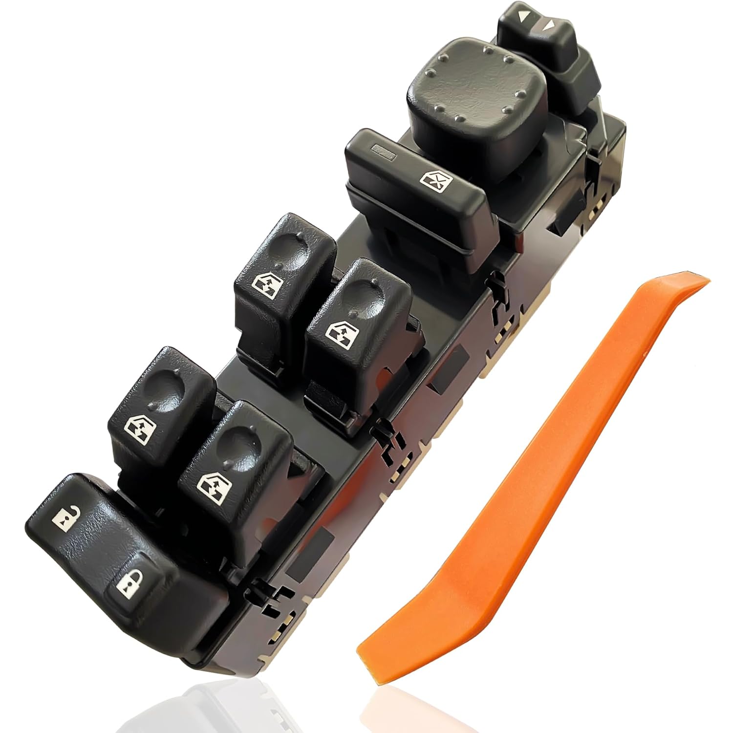 15883323 Front Driver Side Master Power Door Window Control Switch Assembly Compatible with Tahoe Yukon Avalanche Suburban Silverado Sierra 1500 3500 Cadillac Escalade 2003-2007 DWS-220