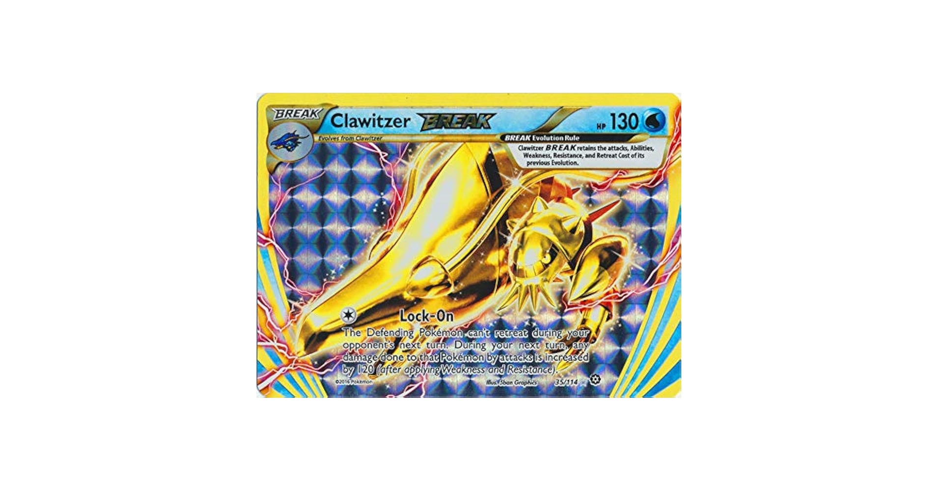 aan品 Pokemon Clawitzer Break (35/114) - XY Steam Siege - Holo