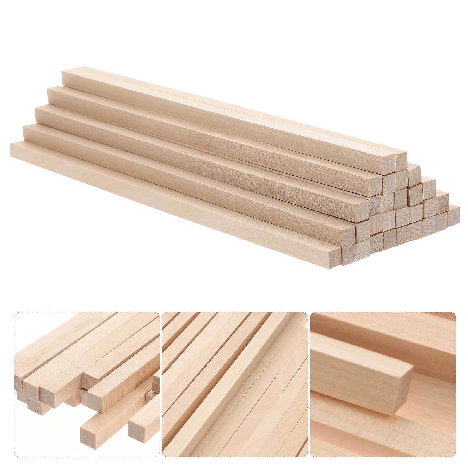 Palitos de Manualidades de Madera para Adultos 30 Piezas Cuadrados