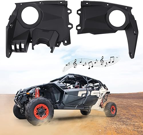 CUSAUTV Conjunto de altavoces delanteros compatibles con Can Am Maverick X3  X3 Max 2017-2022, todos los modelos, sistema estéreo, impermeable,