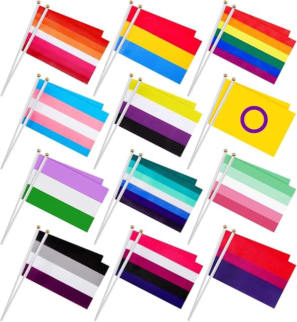 108 Pride Flags Set