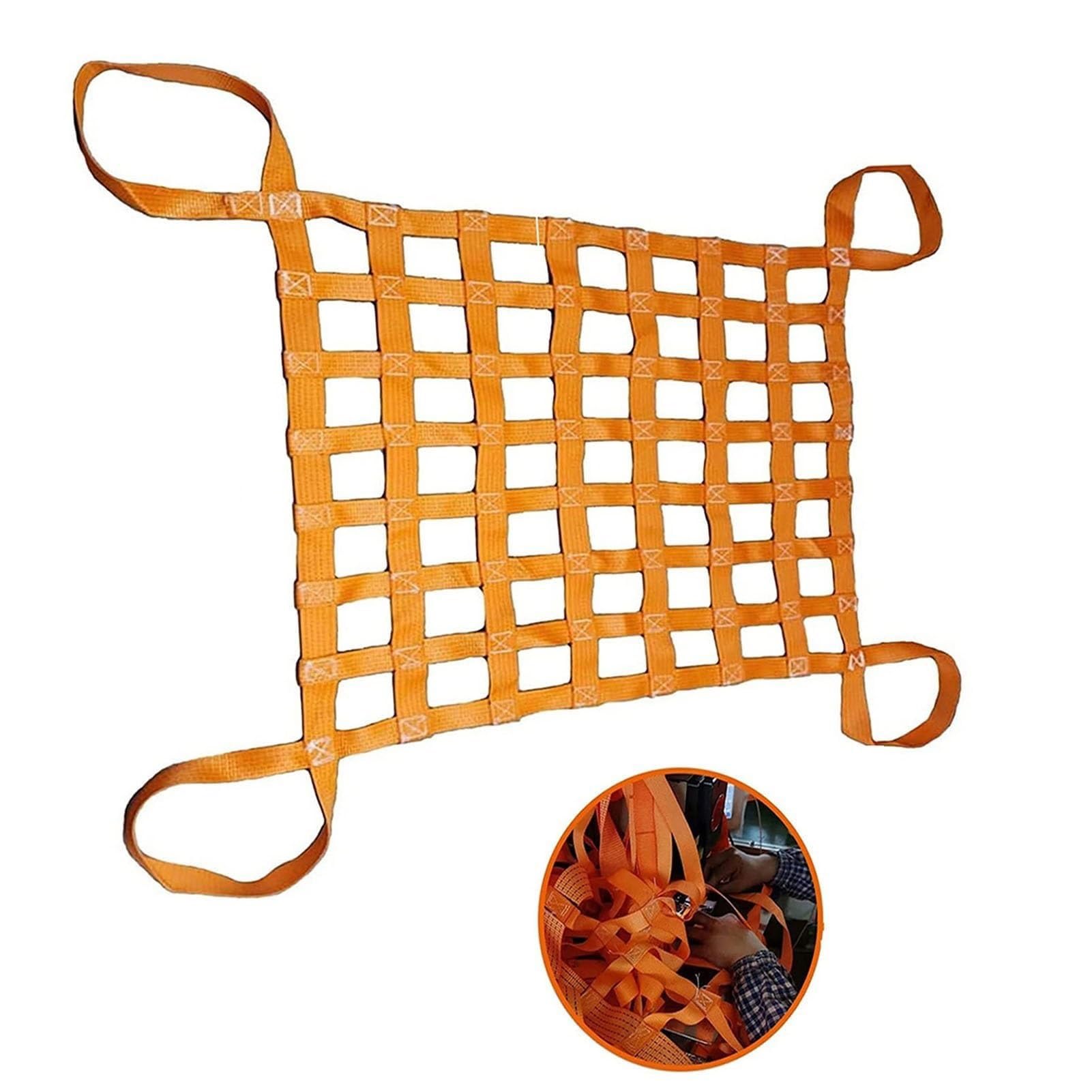 Correas De Red De Elevación - Redes De Eslinga De Elevación De Carga, Red De Elevación De Eslinga De Poliéster Plana, Red Colgante De Elevación De Seguridad, Carga De 0,3 A 3,5 Toneladas (Size : 2 X