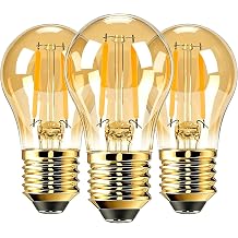 Vanke E27 Vintage Light Bulb, 2W=20W, Amber Glass 2200K Warm White, 3-Pack [Energy Class F]