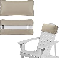 Vista 15 de Almohada para Silla Tumbona, Paquete de 2 Almohadas para Silla de Descanso al Aire Libre con Correa Ajustable, Almohada para la Cabeza de Largo