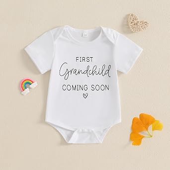 Pregnancy Announcement for Grandparents Baby Announcement Onesie Pregnancy Reveal to Grandparents Unisex Bodysuit