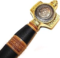 Vista 4 de Ace Martial Arts Supply Espada del rey Salomón con estrella de David con placa de exhibición