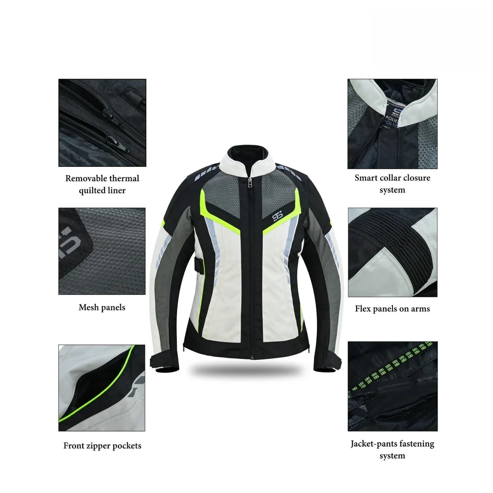 Generico Giacca Moto Donna ST 845 BXT-Tex 4 Stagioni