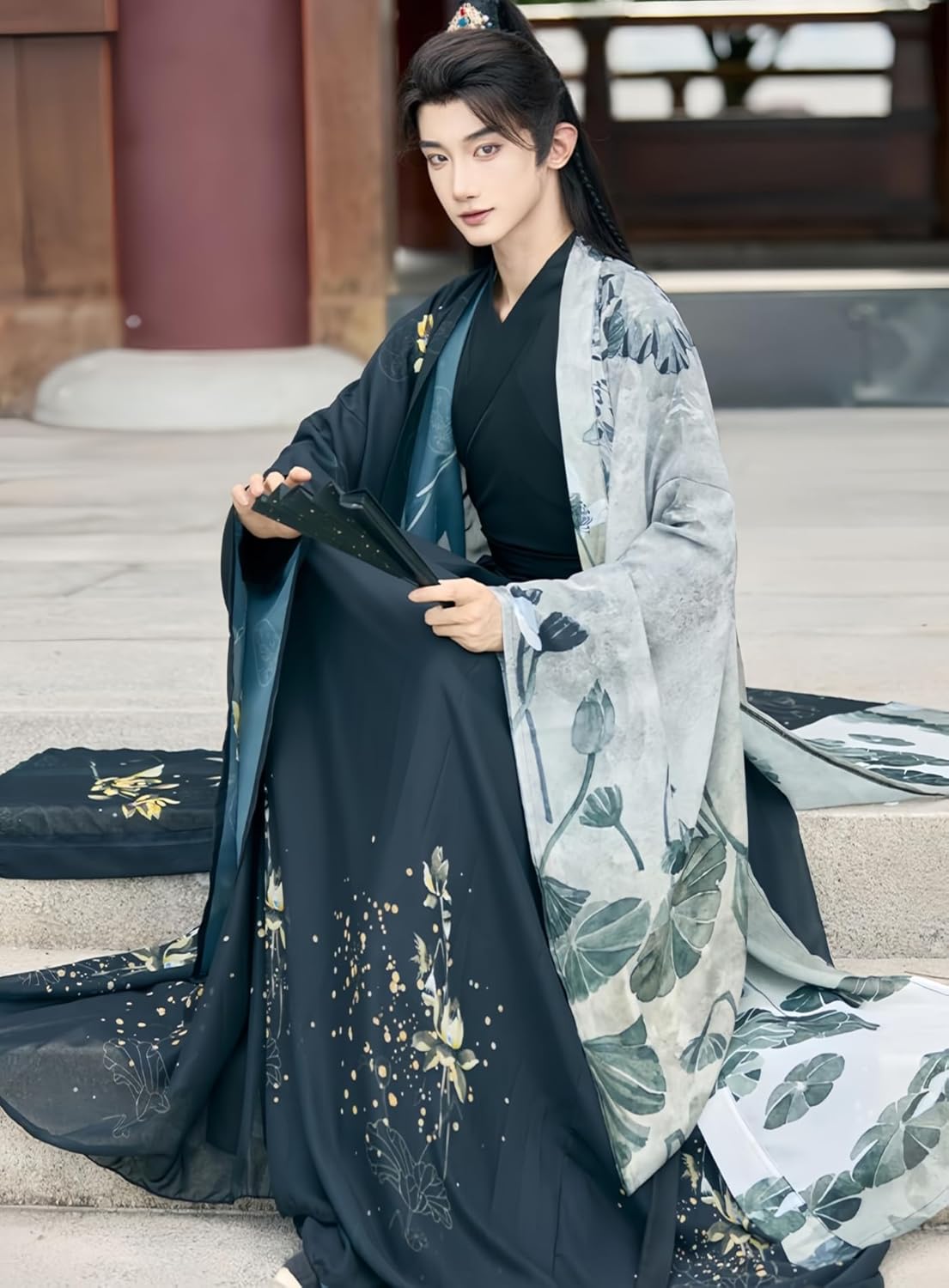 Original Men's Hanfu Soft Breathable Chinese Traditional Costumes Kungfu Role Playing Costumes Plus Size S-XXL