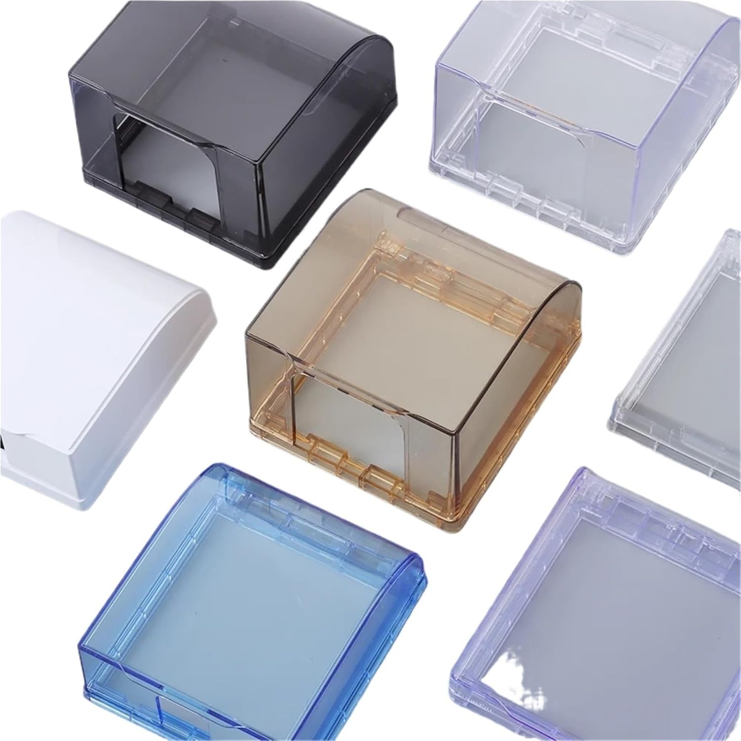 Locking Outlet Cover 86 Type Power Outlet Supplies Switch Protective Cover Wall Socket Waterproof Box Electric Plug Cover Splash-Proof Box Self-Adhes(Blue-Type2)