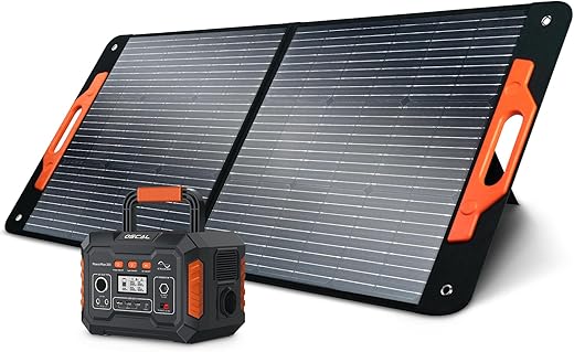 ????????? Oscal Tragbare Powerstation 300W (600W Spitze) AC Ausgang mit 100W Solarpanel 266Wh Solar Generatoren Solar Powered Generator für Garten Reise Camping Wohnmobil…