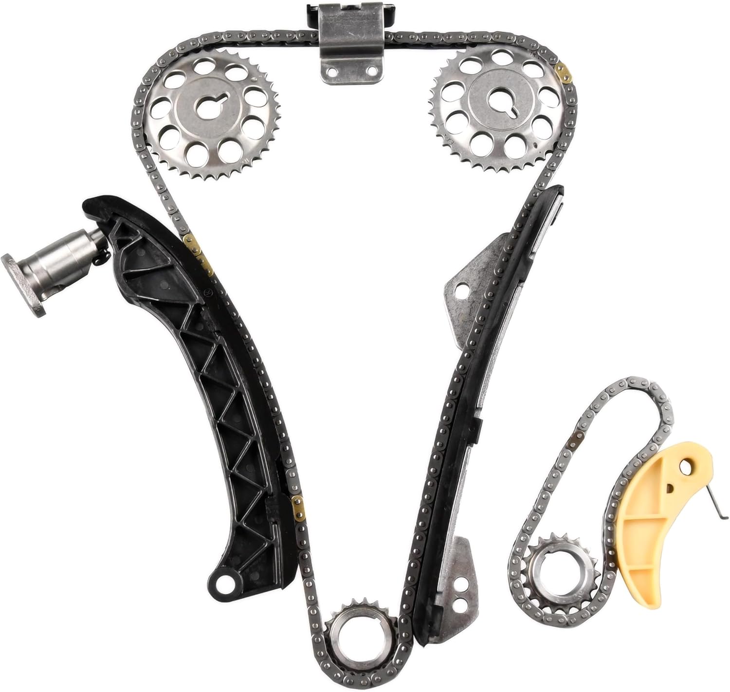 SKF Durable Aftermarket Timing Chain Kit VKML91023A Compatible with Lexus CT200h 1.8L 2011-2017 Toyota Corolla