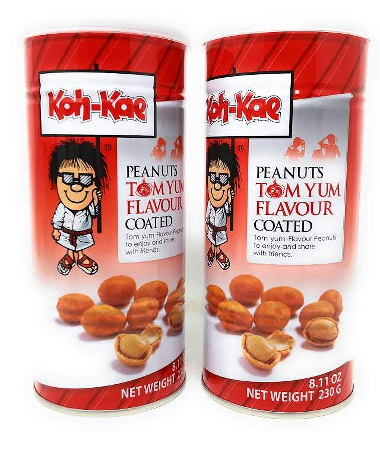 Koh-Kae Peanuts Tom Yum Flavor Coated 8.11oz (230g), 2 Pack