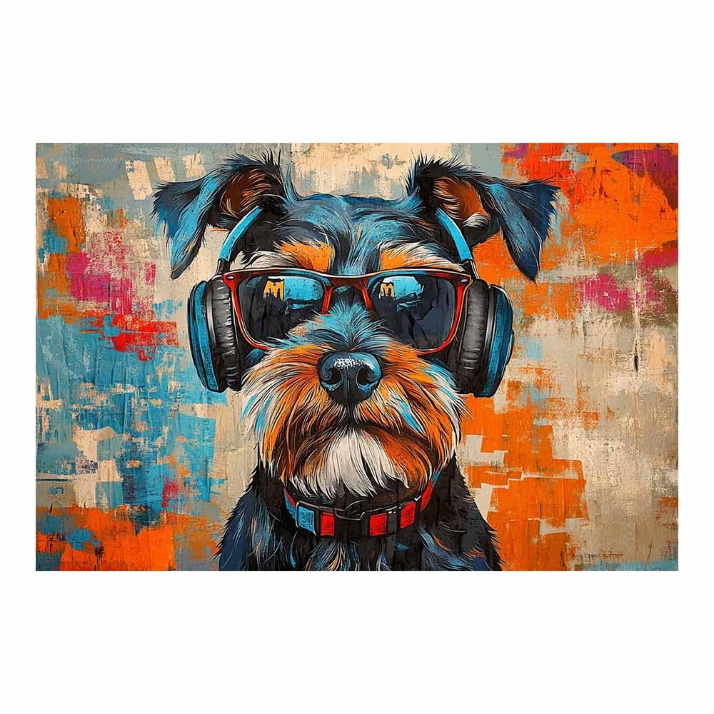 JOSUE Animal Canvas Wall Art Funny Poster Wall Artworks Pictures for Living Room Bedroom Home Office Decoration(Blue 120)-70x100cm Unframed