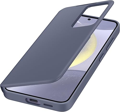 Miniatura 4 de SAMSUNG Funda protectora para teléfono Galaxy S24 S-View con pantalla pequeña inteligente, control de toque de dedo, diseño delgado, bolsillo para