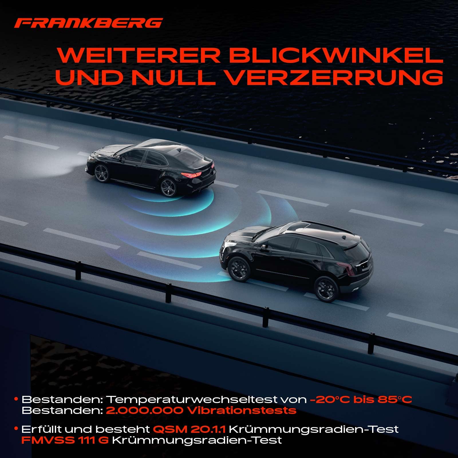 Frankberg Elektrisch Aussenspiegel Außenspiegel Links 5-Polig &-Beheizbar Kompatibel mit M.u.l.t.i.v.a.n VI SGF SGM SGN SHM SHN 2015-2024 Replace# 7E1857521J