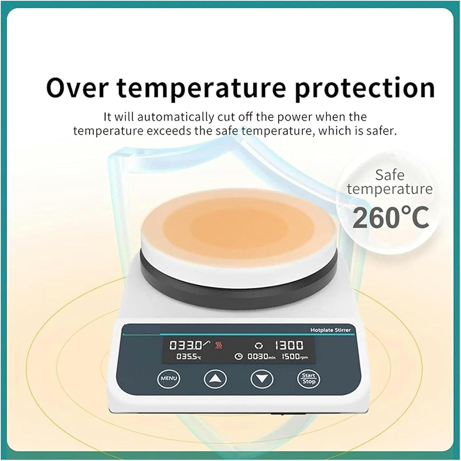 XENITE Digital Magnetic Hot Plate Stirrer Magnetic Stirrer Hot Plate Lab Stirrer Digital Display Magnetic Mixer Heating Thermostatic with Stir Bar 3L Liquid Stirrer with LED Display