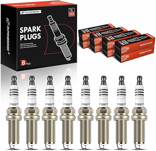 A-Premium Iridium Platinum Bujías compatibles con Ram 1500 y Jeep Grand Cherokee y Dodge Charger, Challenger y Mercedes-Benz CL55 AMG, CLS55 AMG,