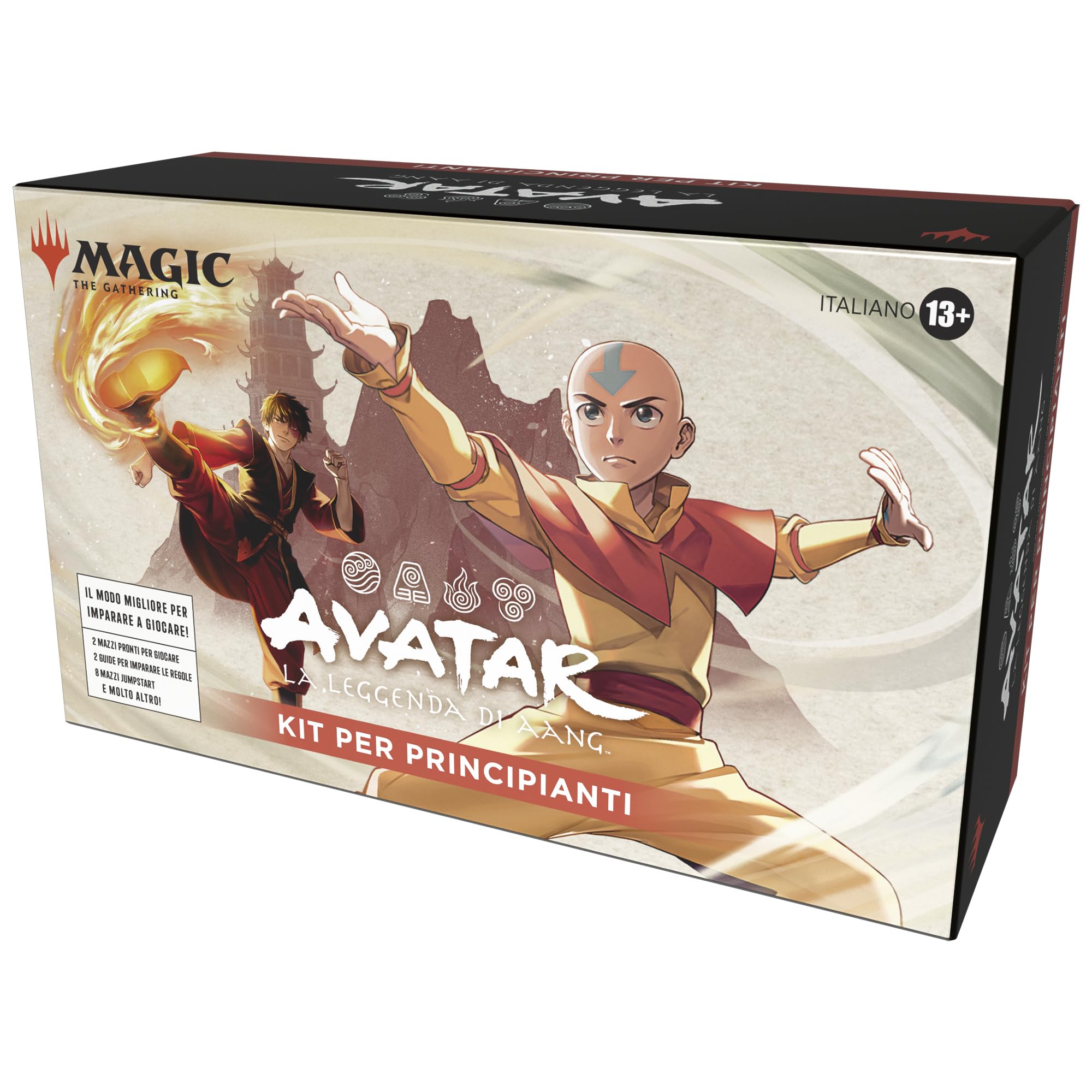 Kit per principianti di Magic: The Gathering | Avatar: La leggenda di Aang | Gioco di carte a 2 per giocatori dai 13 anni in su (Versione Italiana)