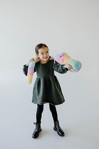 Miniatura 3 de The Petting Zoo Peluche de serpiente de peluche animales del zoológico Ombrez juguete de peluche de serpiente arcoíris de 54 pulgadas