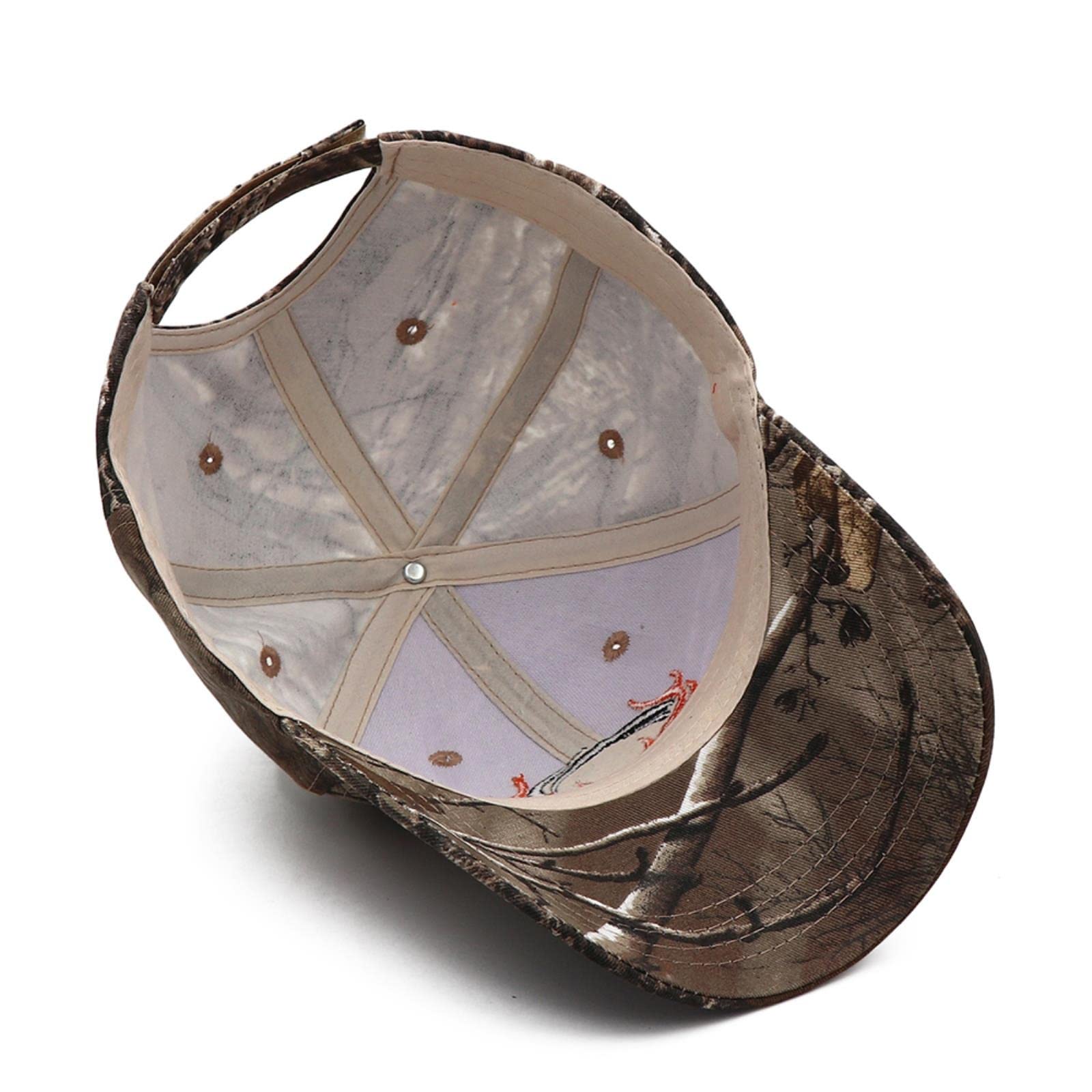 Ayrsjcl Casquette de baseball camouflage unisexe pour homme, chasse en plein air, chapeau de jungle, tête de cerf, Camouflage, Taille unique